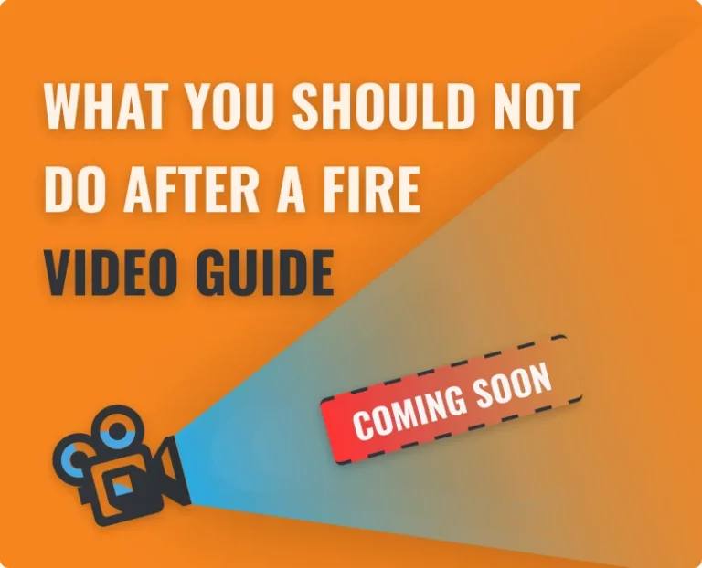 Video Tips for What You Should Not Do in Case of Fire Damage