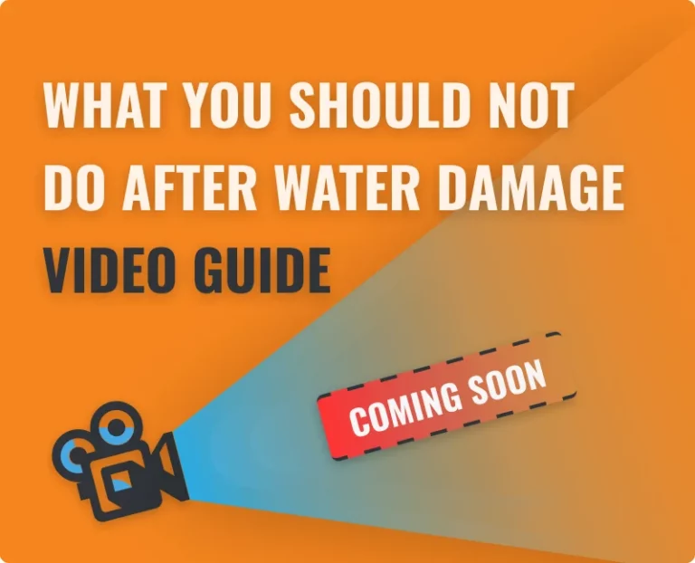Video Tips for What You Should Not Do After Water Damage