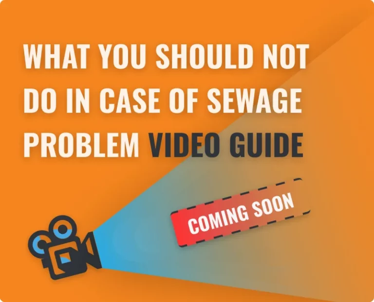 Video Tips for What You Should Not Do in Case of Sewage Damage