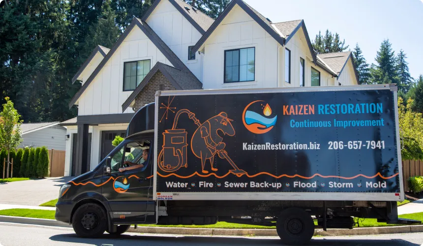 kaizen restoration truck on duty